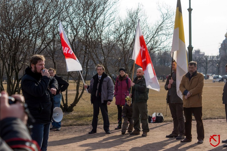 В Петербурге при участии Дмитрия Боброва прошёл митинг за визовый режим