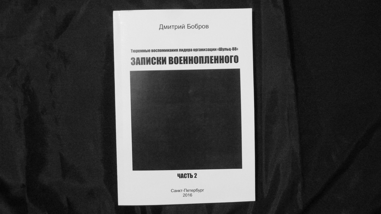 Вторая часть книги «Записки военнопленного/Тюремные воспоминания лидера организации Шульц88»